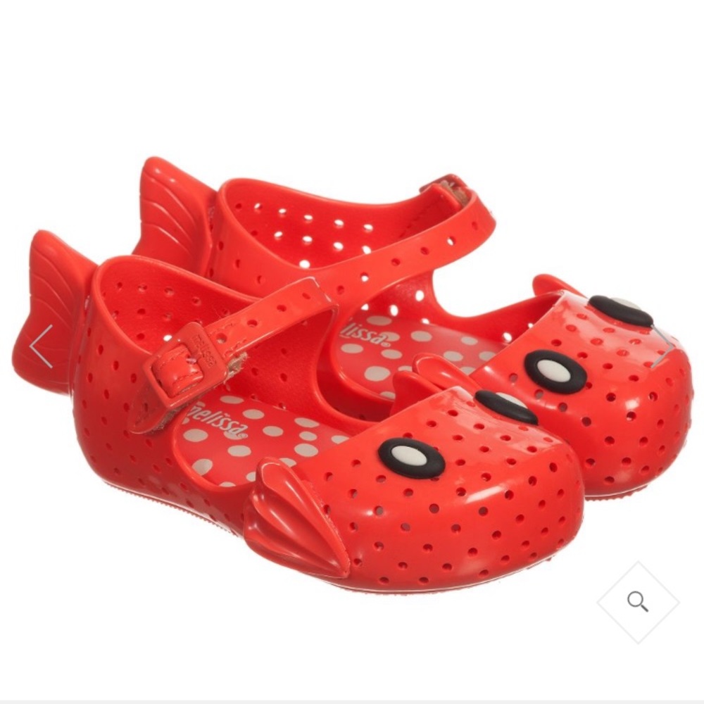 NEW Girls Red Furadinha Fabula Jelly Shoes